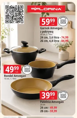 Patelnia Florina Amvegan 24cm promocja w Leclerc
