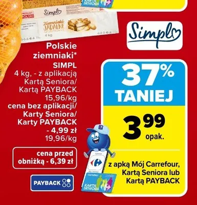 Polskie ziemniaki promocja w Carrefour