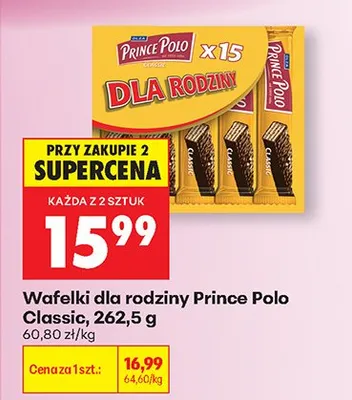 Wafelki dla rodziny Classic promocja w Biedronka
