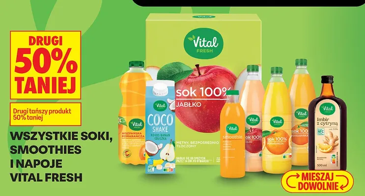 Sok Vital Fresh promocja w Biedronka