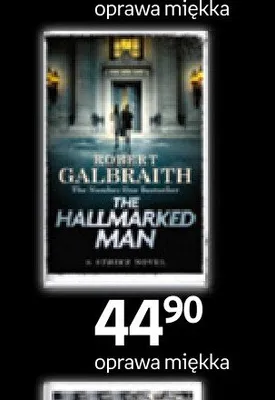 Książka The Hallmarked Man Robert Galbraith oprawa miękka promocja w Empik