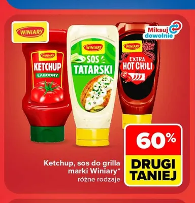 Ketchup łagodny Winiary promocja w Carrefour