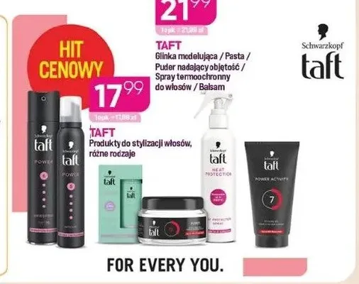 Spray termoochronny do włosów Taft promocja w Drogerie Koliber
