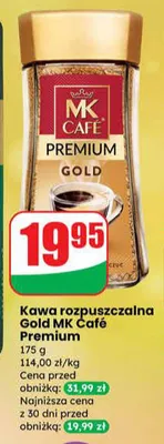 Kawa rozpuszczalna Gold Premium promocja w Dino