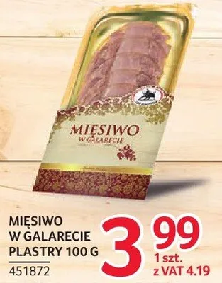 Mięsiwo w galarecie plastry ZMB Białystok 100g promocja w Selgros