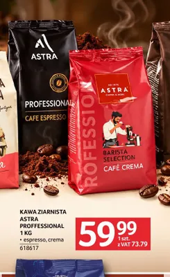 Kawa ziarnista Astra Proffessional espresso promocja w Selgros