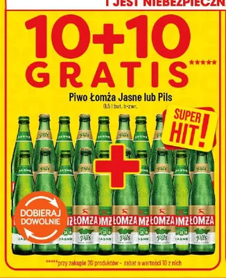 Piwo Łomża Jasne promocja w POLOmarket