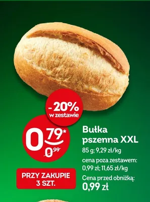 Bułka pszenna XXL promocja w Żabka