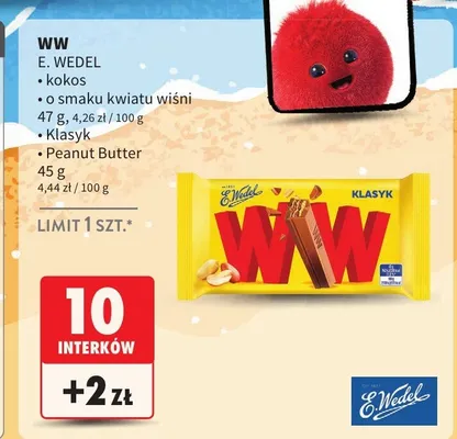 Wafel WW E. Wedel kokos promocja w Intermarche