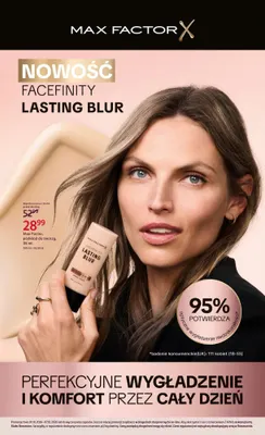 Podkład do twarzy Facefinity Lasting Blur Max Factor promocja w Rossmann