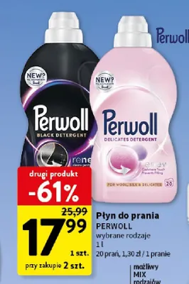 Płyn do prania Perwoll promocja w Intermarche
