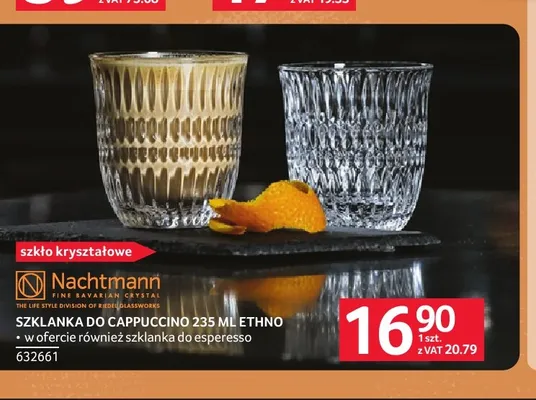 Szklanka do cappuccino Nachtmann Ethno promocja w Selgros