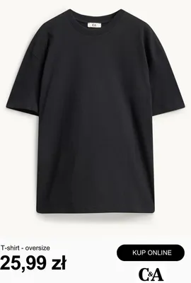 T-shirt oversize C&A promocja w C&A