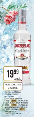 Wódka Jarzębiak Czysty Luksus promocja w Dino