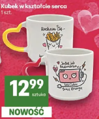 Kubek w kształcie serca promocja w Delikatesy Centrum