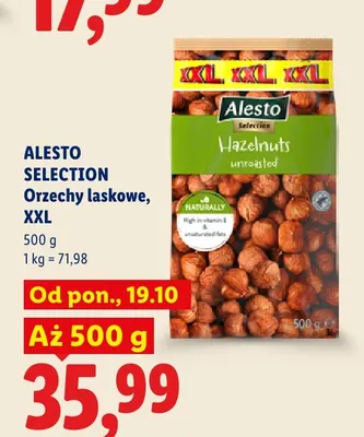 Orzechy laskowe XXL Alesto Selection promocja w Lidl