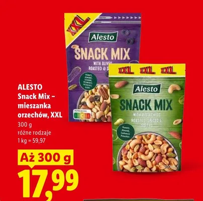 Mieszanka orzechów Alesto Snack Mix z oliwkami XXL promocja w Lidl