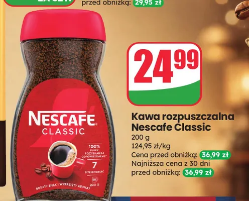 Kawa rozpuszczalna Nescafe Classic promocja w Dino