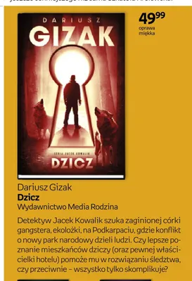 Książka Dzicz Dariusz Gizak promocja w Empik
