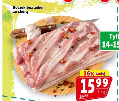 Boczek bez żeber ze skórą promocja w Prim Market