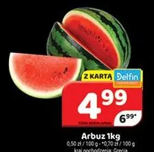 Arbuz grecki promocja w Delfin