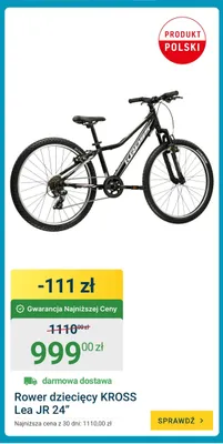 Rower dziecięcy KROSS Lea JR 24" promocja w ERLI