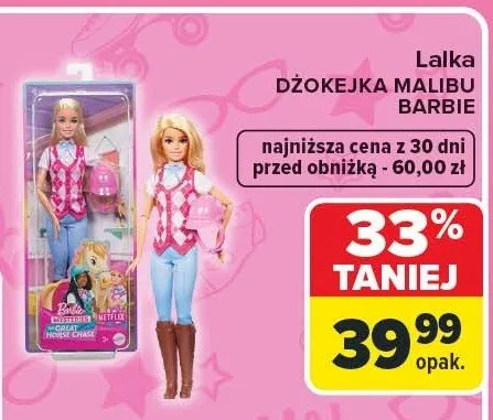 Lalka dżokejka Malibu promocja w Carrefour