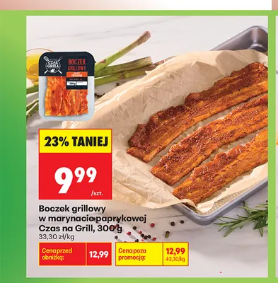 Boczek grillowy w marynacie paprykowej Czas na Grill promocja w Biedronka