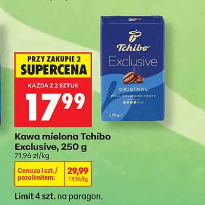 Kawa mielona Tchibo Exclusive promocja w Biedronka