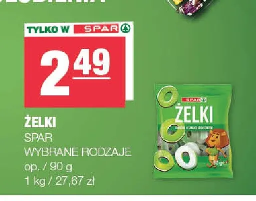 Żelki SPAR promocja w SPAR