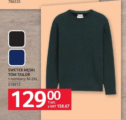 Sweter męski Tom Tailor promocja w Selgros