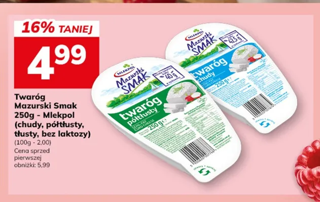 Twaróg bez laktozy Mazurski Smak promocja w Hitpol