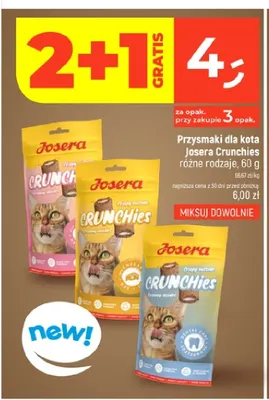 Przysmaki dla kota Josera Crunchies promocja w Dealz