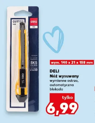 Nóż wysuwany Deli promocja w Kaufland