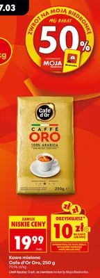 Kawa mielona Caffè Oro 100% Arabica promocja w Biedronka