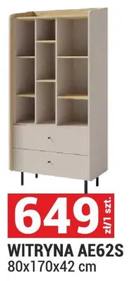 Witryna AE62S 80x170x42 cm promocja w Merkury Market