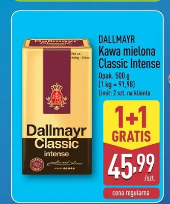 Kawa mielona DALLMAYR Classic Intense promocja w Aldi