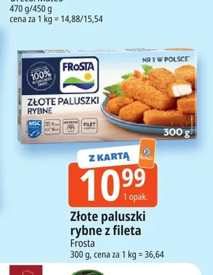 Złote paluszki rybne z fileta Frosta promocja w Leclerc