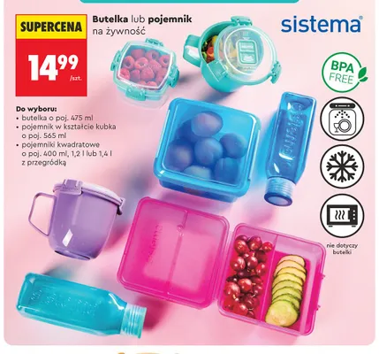 Pojemnik w kształcie kubka Sistema promocja w Biedronka