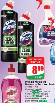 Płyn do mycia wc Zero Kamienia promocja w Dino