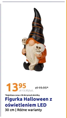 Figurka Halloween z oświetleniem LED 30 cm promocja w Action