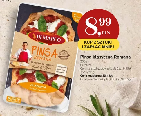 Pinsa klasyczna Romana Di Marco promocja w Market Point