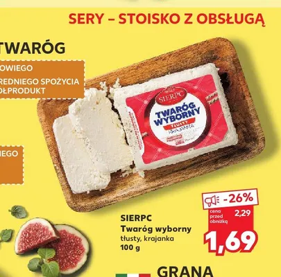 Twaróg wyborny tłusty krajanka Sierpc promocja w Kaufland