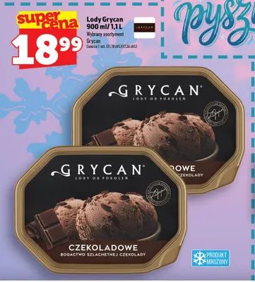 Lody Grycan 1,1 l promocja w TOPAZ