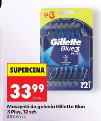 Maszynki do golenia Gillette Blue 3 Plus promocja w Biedronka
