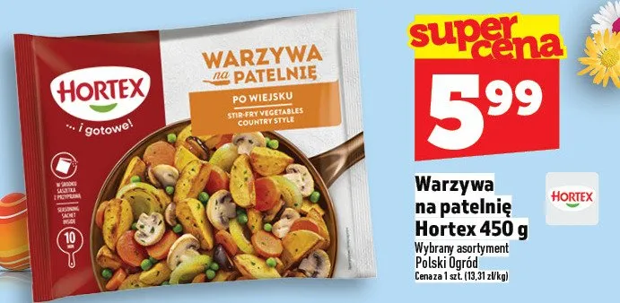 Warzywa na patelnię po wiejsku promocja w TOPAZ