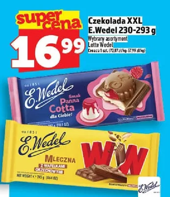 Czekolada XXL E.Wedel promocja w TOPAZ