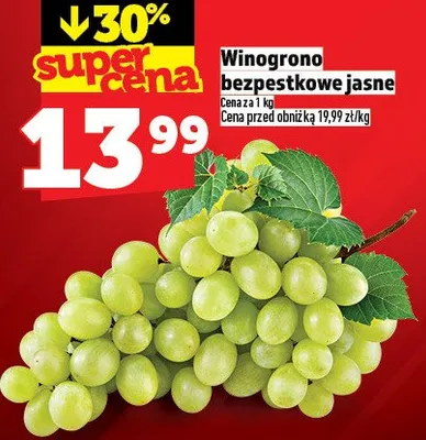 Winogrono bezpestkowe jasne promocja w TOPAZ
