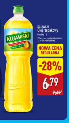 Olej rzepakowy Kujawski promocja w Aldi