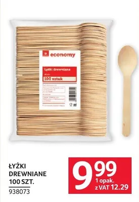 Łyżki drewniane 100 szt. promocja w Selgros